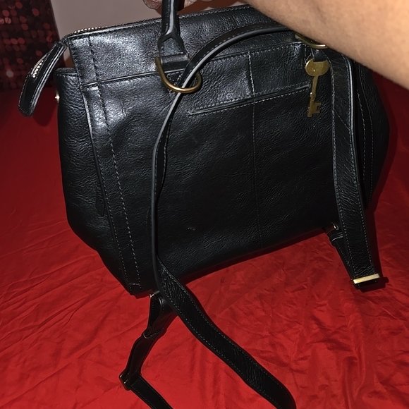 Fossil Black Backpack with Timeless Leather Design main image 8